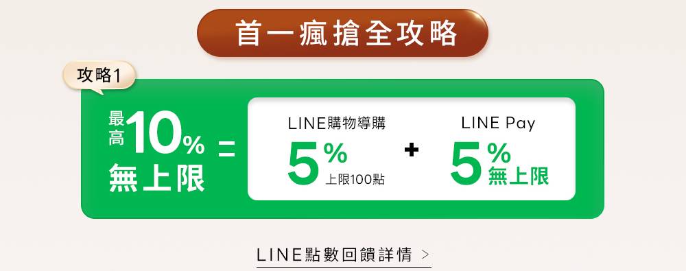 首一瘋搶全攻略 LINE購物導購與LINE Pay回饋詳情